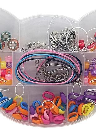 Набор бисера для изготовления креативных аксессуаров 215 бусины, бисер, подвески