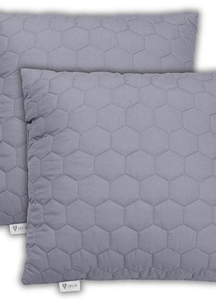 Набір подушок 2 шт декоративних ideia silhouette 50х50 сірий