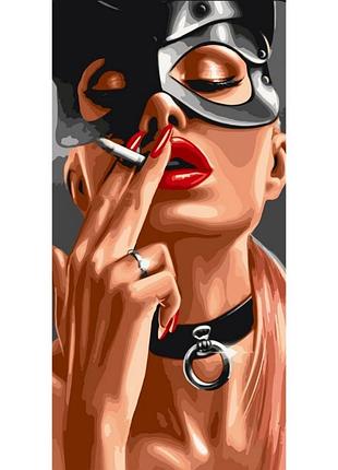 Картина по номерам "игривая киса" 10070-ac 40x80 см