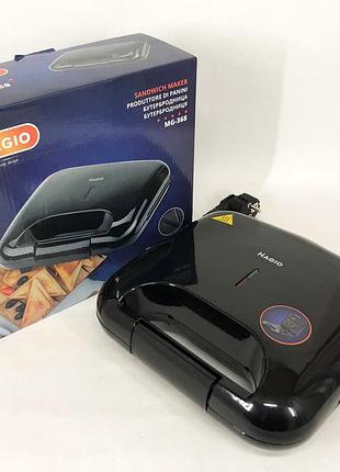 Бутербродниця magio mg-368, електрична сендвічниця, бутербродниця електрична