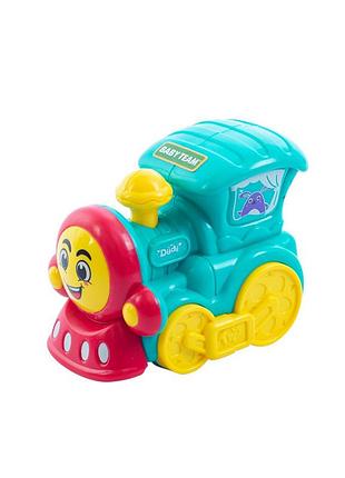 Дитяча іграшкова машинка "паровозик" 8620_паровозик_бірюзовий
