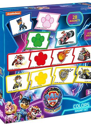 Набор магнитов щенячий патруль учим цвета ml4034-21, 28 магнитов