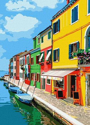 Картина по номерам "улочки италии" идейка kho2714 40х50 см
