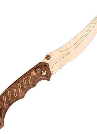 Нож деревянный сувенирный "флип" fli-w