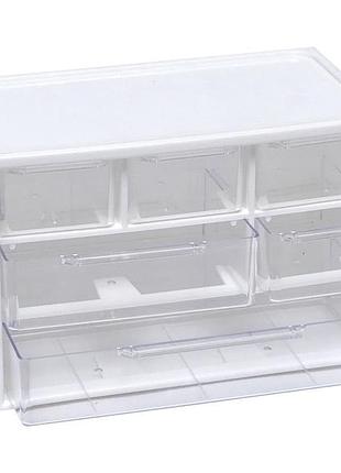 Органайзер настольный wxs-4 на 6 отделений white