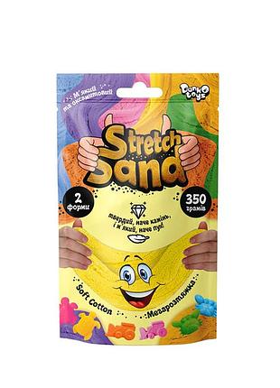 Набір креативної творчості "stretch sand" sts-04-02u пакет 350 гр жовтий