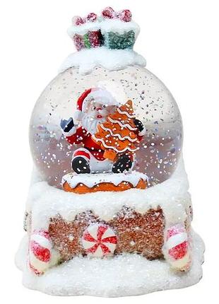 Новорічний світильник-декор led "шар на санях" hc-q067