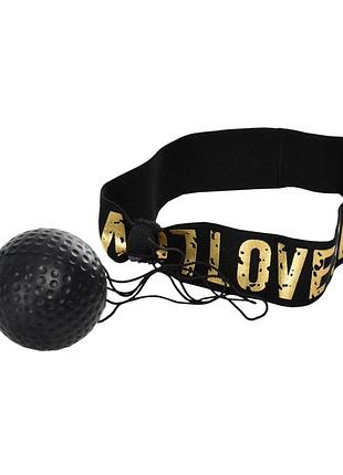 Тренажер для бокса "fight ball" ms 3258-1 фомовый черный