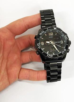 Годинник наручний чоловічий skmei 1649bk, оригінальний чоловічий годинник, брендовий чоловічий годинник