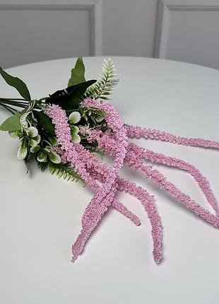 Гілка амаранту штучна 5шт/уп. колір: рожевий