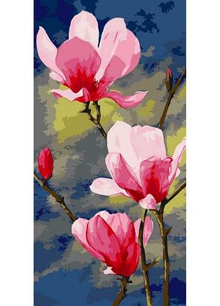 Картина по номерам "розовая магнолия" 13046-ac 40х80 см