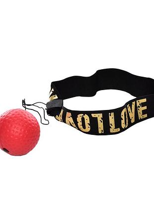 Тренажер для бокса "fight ball" ms 3258-1 фомовый красный