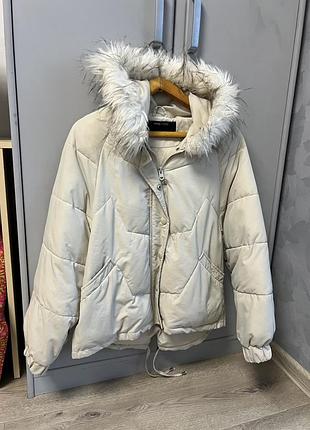 Куртка короткая зимняя синтейс с
