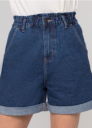 Джинсові шорти джинси mom висока талія hm