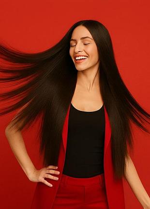Перука аніме пряма довга без чубчика з термоволокна 70 см чорна