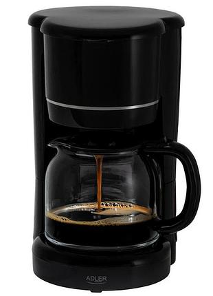 Кофеварка капельная adler ad 4383 black 1.5л 900вт