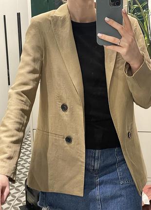 Жакет піджак з льону