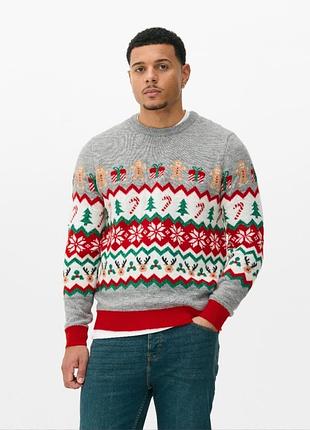 Чрезвычайно праздничный, новогодний, мужской сведр primark.
