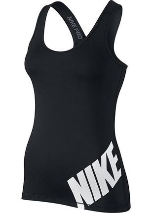 Жіноча спортивна майка борцовка nike pro big logo m