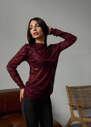 Лонгслив из гепюра| sme. 2182 6