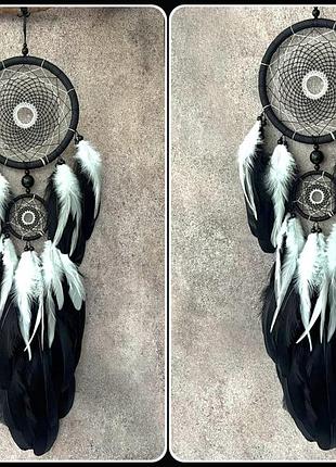 Ловец снов черно-белый (светится в темноте)