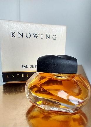 Knowing estee lauder вінтажна мініатюра парфумована вода 3,5 мл