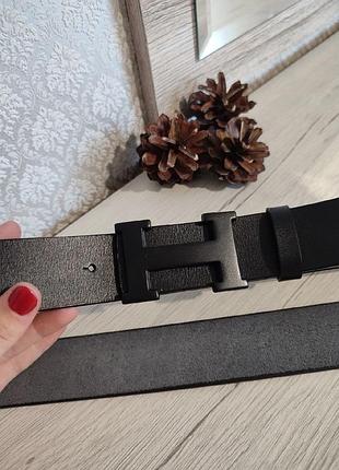 Мужской ремень 4см китай из натуральной кожи, ремень, пояс кожаный, ремень натуральная кожа черный, ремень стиля hermes гермес хермес