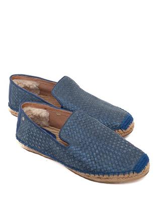 Сині "металізовані" еспадрил'ї ugg із плетінням | розмір 39 (25.5 см)