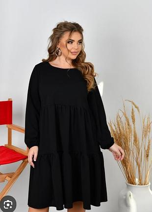 Стильна ярусна сукня батал бохо