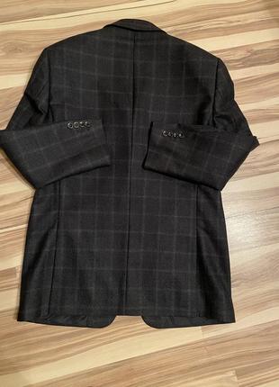 Мега стильный,шерстяной пиджак,блейзер в клетку botto giuseppe (италия🇮🇹)7 фото