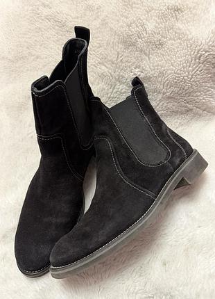 Черевики paul green 40 р.( уст 25.5 /26 см,австрія ,замша,без утеплення