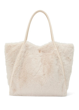 Сумка, тоут, шоппер зі штучного хутра victoria's secret, вікторіас сікрет, вікторія сікрет