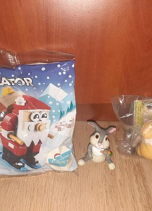 Конструктор lego, фігурки disney зайчик і сова