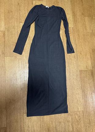 Сукня максі трикотаж