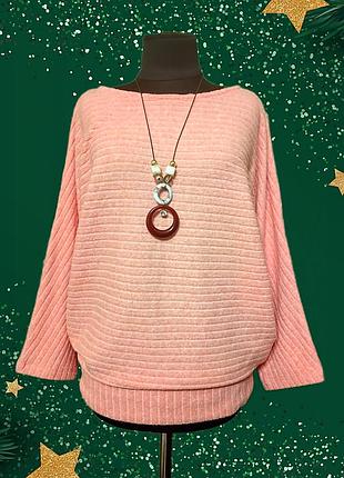 Брендовий віскозний светр джемпер пуловер великого розміру оверсайз