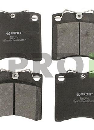 Колодки гальмівні дискові передн vw transporter t4 фургон (70a, 70h, 7da, 7dh) 1.9 1990.07-2003.04 pr 5000-072