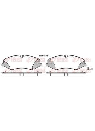 Колодки тормозные дисковые передн land rover range rover iii (l322) 3.6 2002.03-2012.12 rs 1409.00