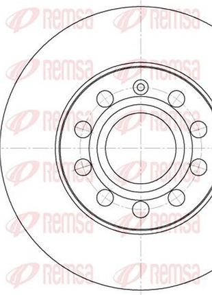 Диск тормозной задн vw caddy iii фургон/мінівен (2ka, 2kh, 2ca, 2ch) 2.0 2004.03-2015.05 rs 6650.00