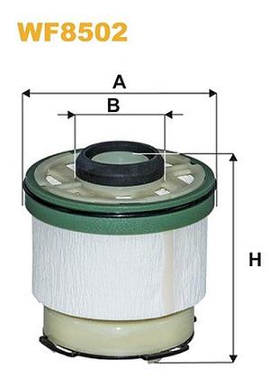 Фильтр топливный ford ranger (tke) 3.2 tdci 4x4 2011.04 - wx wf8502