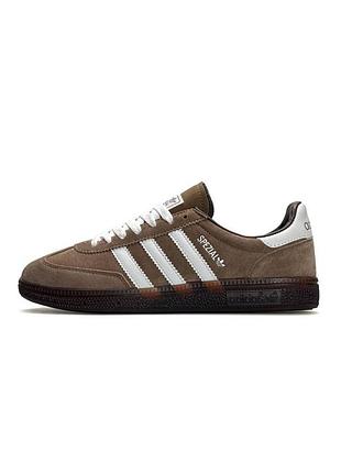 Мужские кроссовки adidas spezial brown white