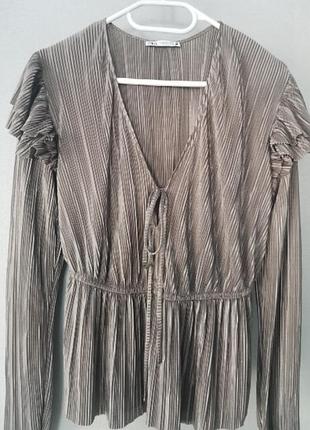 Святкова блузка zara  жіноча