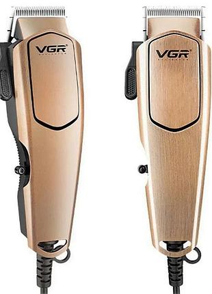 Машинка для стрижки волос и затылка vgr v-131, профессиональный триммер с набором насадок mx-55