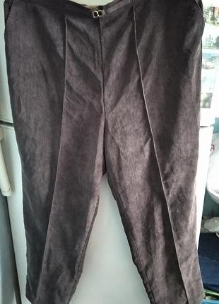 Брюки вельветовые батал