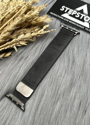 Браслет ремешок миланская петля apple watch 38 40 41 42 mm series 1 2 3 4 5 6 7 8 9 10 11 se металлический 4. gray