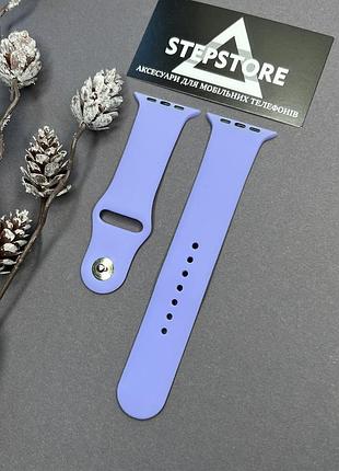 Ремешок m-l силиконовый для apple watch 42 44 45 49 ultra mm series 1 2 3 4 5 6 7 se браслет 14. лиловый (viola)