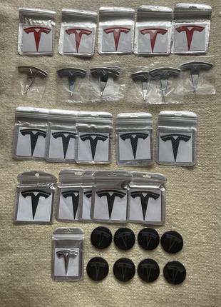 Эмблема логотип лого знак значок наклейка наліпка багажник капот tesla