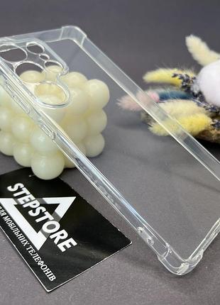 Чохол для samsung s25 ultra прозорий силіконовий з куточками закритою камерою clear case протиударний
