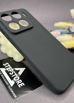 Чохол для xiaomi 15 pro силіконовий із закритою камерою матовий однотонний протиударний