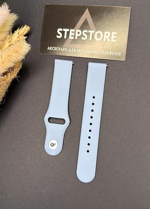 Ремешок для huawei watch gt 4 41 mm силиконовый на кнопке однотонный цветной 5. небесно-голубой