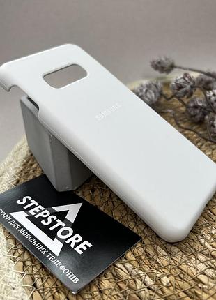 Чохол silicone case для samsung s10e (g970) з мікрофіброю закритий низ протиударний силіконовий люкс білий